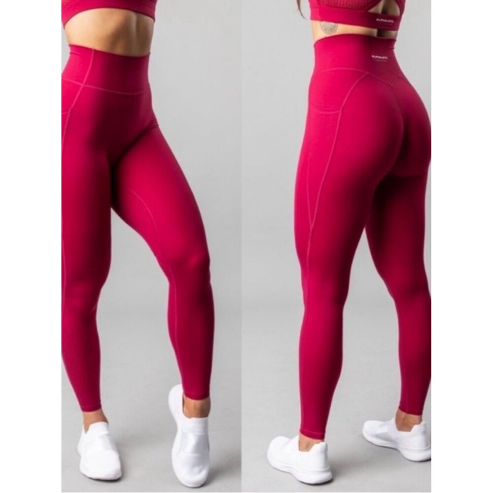 Alphalete Alphalux Cranberry Pink Leggings